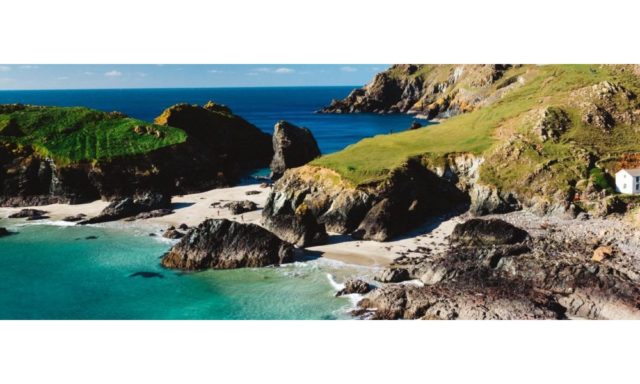 Stunning view of Kynance Cove in west Cornwall